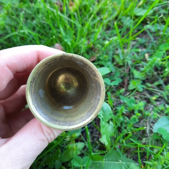 Vintage MCM AMC silver plated brass mini cordial glasses (5) - Picture 6 of 9